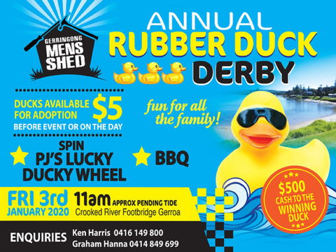 Gerringong Men’s Shed Annual Duck Derby - Geraldton Accommodation 0
